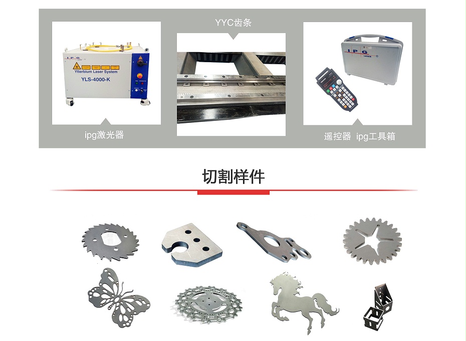 金屬光纖激光切割機切割樣件